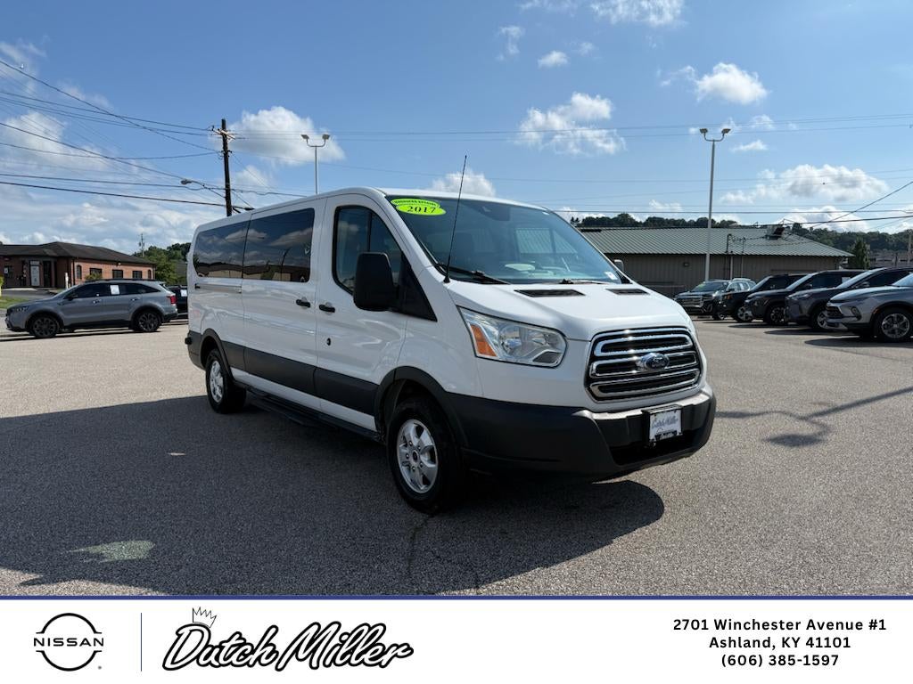 2017 Ford Transit Wagon XL in Oxford White — front three-quarter view