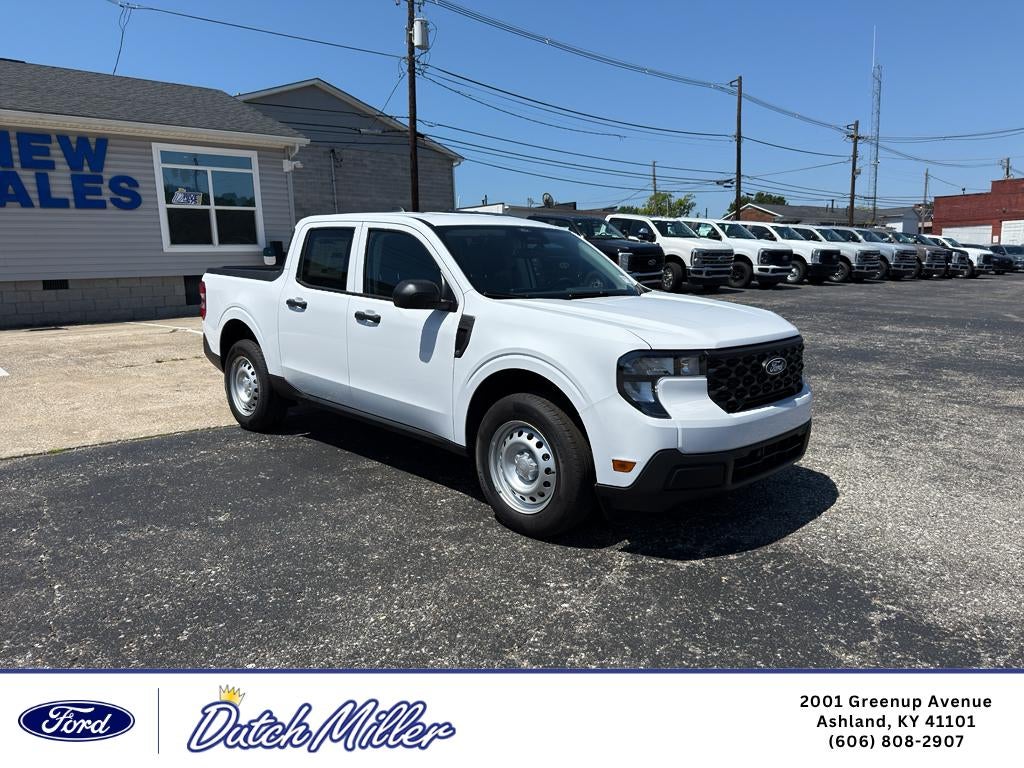 2026 Ford Maverick XL in Oxford White — front three-quarter view
